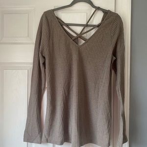 Long Sleeve Sweater with Cross